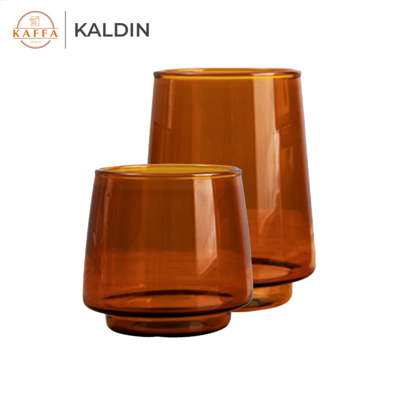 Cốc thủy tinh màu hổ phách KALDIN